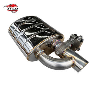 Высокопроизводительный 3-дюймовый электронный клапан 201 нержавеющая универсальная выхлопная мюфлер 76 мм выхлопная труба - Product Image 1