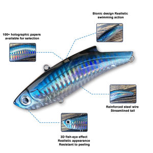 Señuelo de Pesca MISTER LURE de 9 cm y 26.9 g, Señuelo Duro VIB, Color Personalizado, Señuelo de Pesca de Hundimiento, Ojos 3D, Cebo para Agua Dulce - Product Image 3
