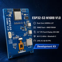 Carte de développement à écran tactile ESP32 S3 N16R8 avec interface graphique LVGL, écran LCD IPS 320x480, WiFi, Bluetooth, 16 Mo de mémoire Flash