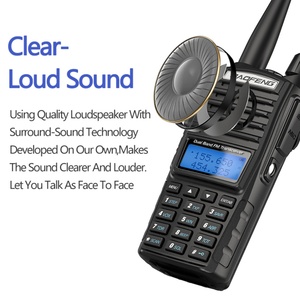 Talkie-walkie portable bi-bande VHF/UHF longue portée pour UV-82 avec écran LCD, version anglaise, boîtier noir Fujian, batterie A3 - Product Image 6