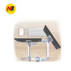 Support de montage mural pour écran LCD double North Bayou NB H180 22-32'' pour ordinateur de bureau - Product Image 4