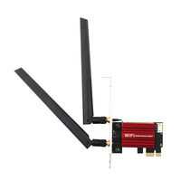 Tarjeta de Red Inalámbrica Openwrt ODM WiFi6 PCIE, Dongle de 2.4GHz/5GHz/6GHz 5374Mbps con Adaptador Inalámbrico Intel AX210 para Computadora