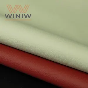Kostenlose Muster Großhandel Weiß Umwelt freundlich Wasser lösungsmittel freies PU-Kunstleder für funktionelle Sofa polster