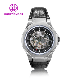 12 월 하이 퀄리티 스켈레톤 자동 기계식 시계 플랫 사파이어 기계식 남성용 럭셔리 시계 - Product Image 1
