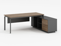 Scrivania Direzionale di Lusso Moderna e Contemporanea in Legno per Ufficio CEO