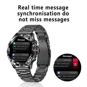 ساعة ذكية MAX7 مع ميزة الاتصال عبر البلوتوث، قياس معدل ضربات القلب، شاشة دائرية عالية الدقة، ساعة أعمال مقاومة للماء للرجال، متوافقة مع أنظمة iOS وأندرويد - Product Image 6