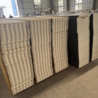 Aislamiento Térmico, Panel de Revestimiento de Pared Metálico Tallado con Patrón de Gran Muralla, Espuma de PU de 16 mm, Fachada Comercial, Pared Exterior, Casa Prefabricada