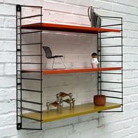 Étagère murale en gros, style Mondrian moderne, étagère murale en métal colorée, rangement mural flottant réglable
