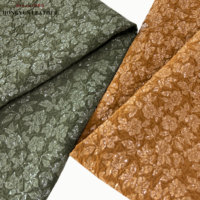 Motif Jacquard écologique personnalisé en cuir synthétique microfibre imperméable à l'eau résistant à l'abrasion motifs floraux pour chaussures sacs