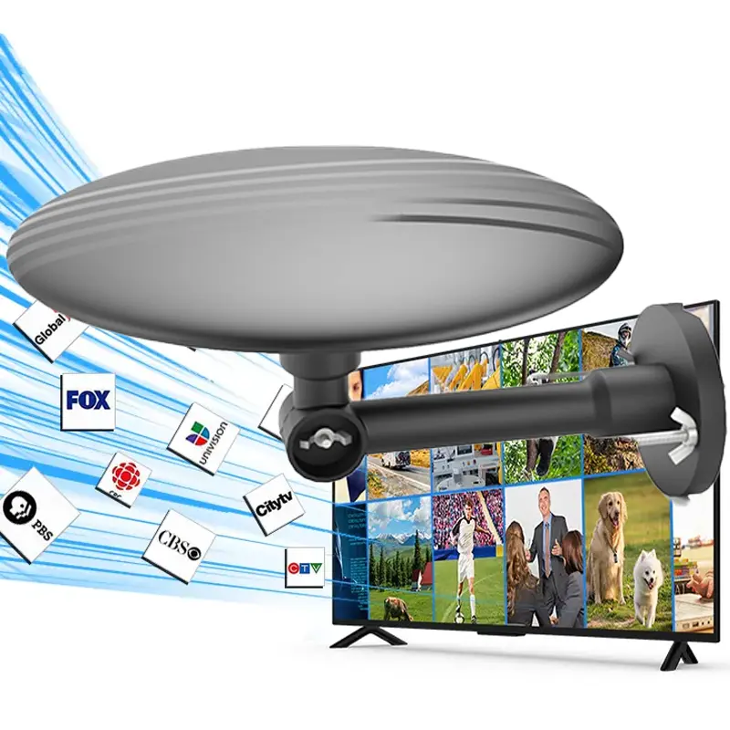 Açık Tv Antena 8K 4K yüksek kazanç uzun menzilli HDTV anten kapalı anten için amplifikatör ile 1080P dijital antenler