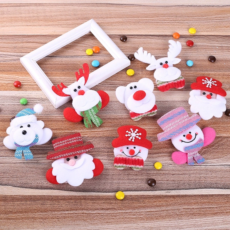 2 Broches De Noël Lumineuses à LED - Badges Clignotants Pour Vêtements - Déco De Fête Pour Enfants Et Adultes