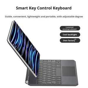 Teclado retroiluminado RGB Smart Linker para iPad Tablet Notebook y Laptop Pin Contacto Carga utilizada con teclado mágico magnético USB - Product Image 5