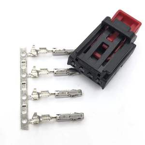 Auto Connector 3AA 972 4 Pin <b>Plug</b> Black Red Plastic Electrical For Volkswagen Golf 7 Seat Heating Reading <b>Lights</b> - Product Image 1