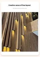 Nouveaux panneaux muraux intérieurs en PVC imperméables en matériau composite avec éclairage LED - Installation facile