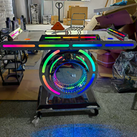 Starlighting Oem Odm Fournisseur Personnaliser logo Coloré Flash Led DJ Table Cool Booth Bureau Présentoir Racks bar Party Lounge