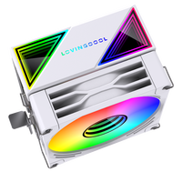 LOVINGCOOL Offre Spéciale CPU Cooler 2 Heat Pipes RGB CPU Fan Am4 Am5 LGA1200 2011 Gaming PC Processor Air Cooling Fans CPU Radiator