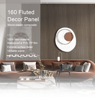 Melinco Prix d'usine Panneau à lamelles laminées en PVC Décoration intérieure Panneaux WPC étanches Design intérieur Panneaux muraux cannelés