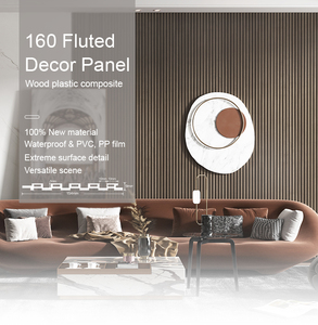 Melinco Nhà Máy Giá PVC nhiều lớp đá đen Hội Đồng Quản trị trang trí nội thất không thấm nước WPC bảng thiết kế trong nhà rãnh tấm Tường - Product Image 4