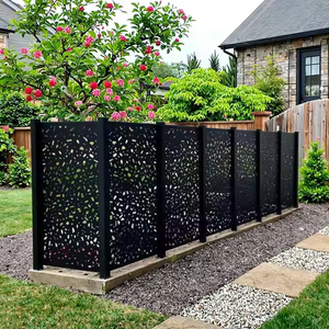 Panneaux décoratifs en acier Corten découpés au laser pour jardin, écrans d'intimité extérieurs en métal - Product Image 3