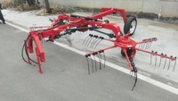 Mini Traktor PTO Rotary 1.0-1.8m Gear Core High Productivity Hay Rake Tedder dengan Harga Pabrik untuk Dijual