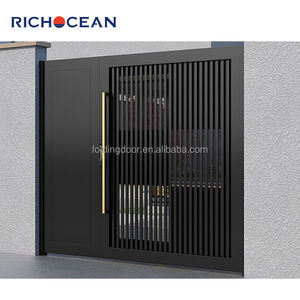 Usa Boundary Wall <span class=keywords><strong>Porte</strong></span> principale Clôture en métal Treillis Design Barrière murale composée <span class=keywords><strong>avec</strong></span> serrure antivol intelligente - Product Image 6