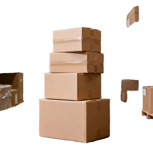 Robust Construction-Optimal Protection Specialized Recycled Kraft Corrugated Cardboard <b>Boxes</b> Flexo Printing for Logistics - Product Image 1