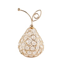 Artisanat de mode tendance, artisanat en cristal créatif européen, pomme, poire, ananas, décoration de table, décoration de la maison, cadeau