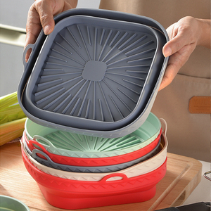 Stampo in Silicone <span class=keywords><strong>per</strong></span> <span class=keywords><strong>Friggitrice</strong></span> <span class=keywords><strong>ad</strong></span> <span class=keywords><strong>Aria</strong></span>, Moderno e Pieghevole, Quadrato o Rotondo, <span class=keywords><strong>per</strong></span> Cucina e Alimenti - Product Image 4