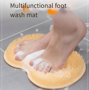 Brosse à pieds exfoliante pour peau <span class=keywords><strong>morte</strong></span> épurateur de massage du dos mural épurateur de pied arrière de douche avec ventouses - Product Image 6