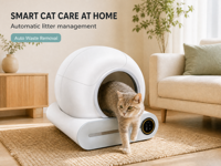Exportation directe usine – Bac à litière intelligent entièrement automatique pour chat, conception fermée, ramasseur électrique, grande capacité, contrôlé par application