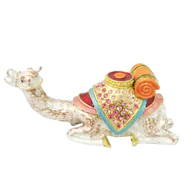 Metal enamel rhinestone camel tourist souvenir dubai gift item