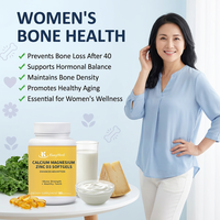 Complément alimentaire végétalien Kangherb Calcium Magnésium Zinc Vitamine - Gélules molles de Calcium et Magnésium