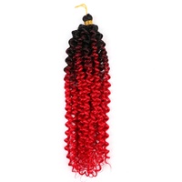Cheveux bouclés en fibre haute température de 14 pouces, Freetress, Deep Twist, Water Wave