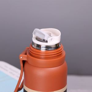 Vacuum Insulated Thermos for <b>Hot</b> and Cold <b>Drinks</b> 650ml Thermal Coffee <b>Flask</b> with Cup, Leakproof Stainless Steel Drinking Bottle - Product Image 4