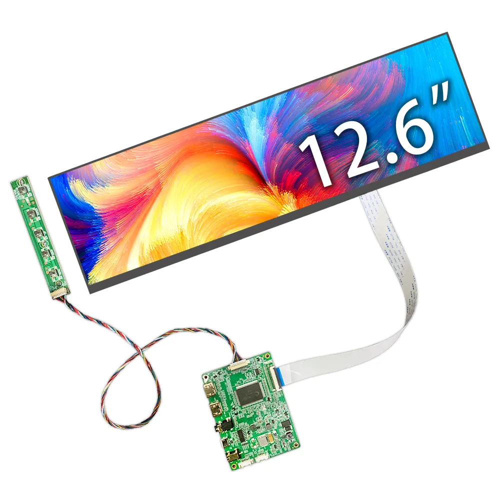 Fabriek 12.6 Inch Ips Tft Lcd Module Display 1920X515 Usb Type C Ultra Brede Uitgerekt Bar Lcd-scherm display Lcd Reclame