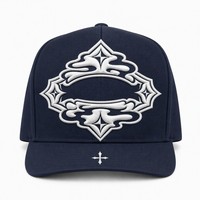 Cappellino da Baseball Personalizzato con Ricamo in Stile Old English, 5 Pannelli, Visiera Curva, Stile Dad Hat, Streetwear West Coast, Vendita all'Ingrosso, Basso MOQ