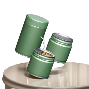 Lata de Metal para Alimentos RTS 2025, en Oferta, con Tapa Hermética de Rosca, para Matcha en Polvo, Café, Té Floral, Dulces, Azúcar - Product Image 1
