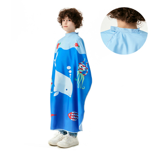 Wholesale Custom Logo Salon Waterproof 100% Polyester Patterned Hair Cutting <strong>Barber</strong> <strong>Cape</strong> for Boys Girls Kids and Children189A - Product Image 2