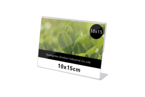 Soporte de exhibición de fotos <span class=keywords><strong>digital</strong></span> personalizado de acrílico/PS, marco pequeño para fotos <span class=keywords><strong>Polaroid</strong></span>, almacenamiento de tarjetas, soporte transparente de sobremesa para letreros. - Product Image 4