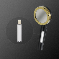 Pommeau de Douche Portable Personnalisé en Coton PP avec Filtre à Vitamine C et Arôme, Noir et Or – Grossiste Distributeur