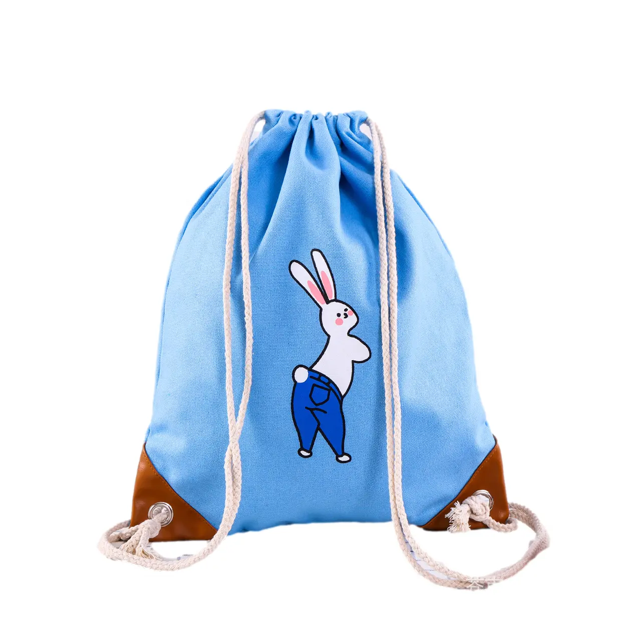 Wholesale Best White Dust Bags Cotton Canvas Drawstring Bag Backpack With Logo