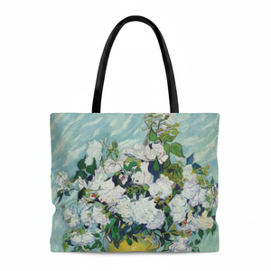 Borsa AU-01801 Art L Van Gogh "rose bianche" Tote Bag promozionale personalizzabile - Product Image 1