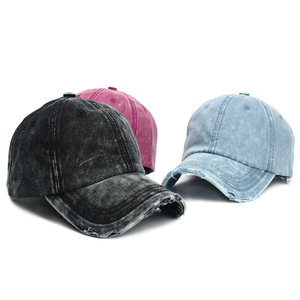 Bán Buôn Trống Thể Thao Mũ Denim Mũ Bóng Chày Số Lượng Lớn Với Biểu Tượng Tùy Chỉnh Rửa Sạch Cha Hat Unisex Mũ Bóng Chày - Product Image 2