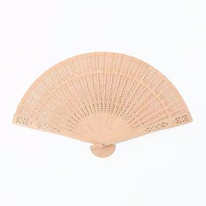 Éventails pliants en bambou sculpté, personnalisés, en bois, pour mariage - Product Image 1