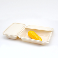 Contenant alimentaire en amidon de maïs biodégradable, boîte à emporter pour le déjeuner, contenant alimentaire en amidon de maïs