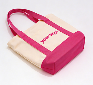 Bolsa de Compras de Lona de Algodón Reutilizable, Gruesa, de Gran Capacidad, con Asa Resistente y Logotipo Personalizado - Product Image 1