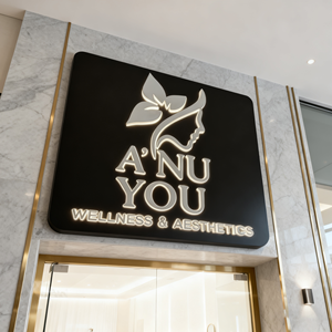 Enseigne de magasin de luxe personnalisée, lettres 3D LED, lettres en métal rétroéclairées, enseigne LED extérieure pour la publicité - Product Image 6