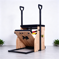 Chaise Wunda en bois de chêne durable pour Pilates, Yoga, Fitness, Musculation et Exercice