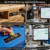 Tag Pallet RFID UHF IP68 90x10mm FR4 U8 Jangkauan Jauh 16M 150C Tahan Suhu Tinggi Pemasangan Rivet Pelacak Pallet Kayu Plastik Label Keras