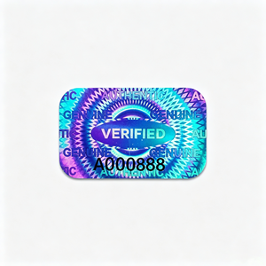 Autocollants de garantie holographiques personnalisés imprimés avec sceau de sécurité anti-effraction en PET pour la logistique - Product Image 1